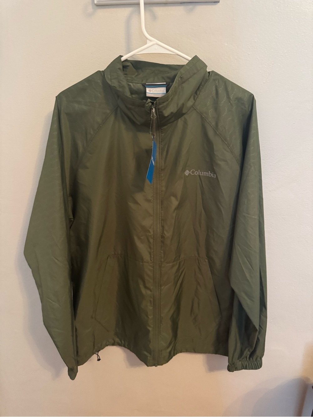 Columbia Olive Green Lightweight Packable Windbreaker